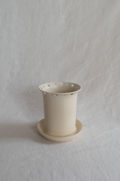 Stem Vase: White