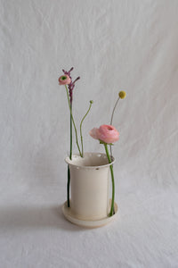 Stem Vase: White